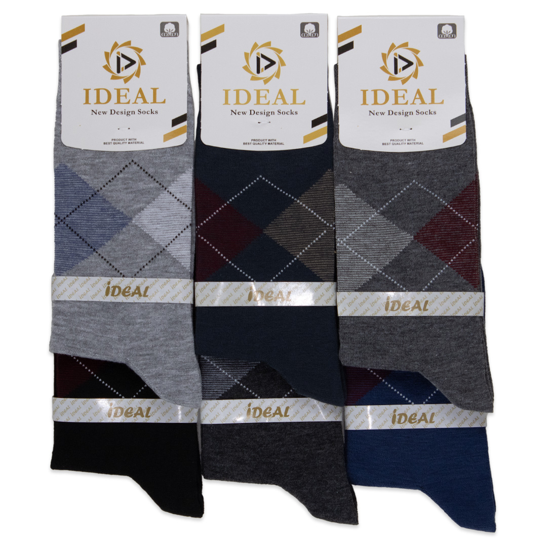 جوراب ساقدار مردانه طرح اسکاچ