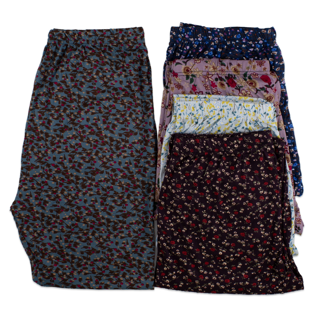 شلوار گیاهی گل ریز